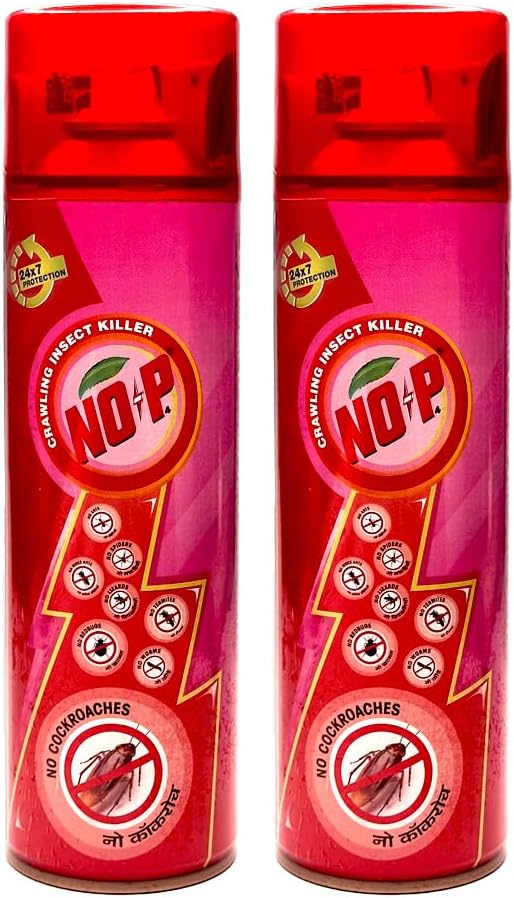 Crawling Insect Killer Spray - 425ml | Household Aerosol Insecticide | Instantly Kills Cockroach, Bed bugs, Ants, Spiders, Termites, Lizards, Worms| 2% Propoxur | Pack of 2