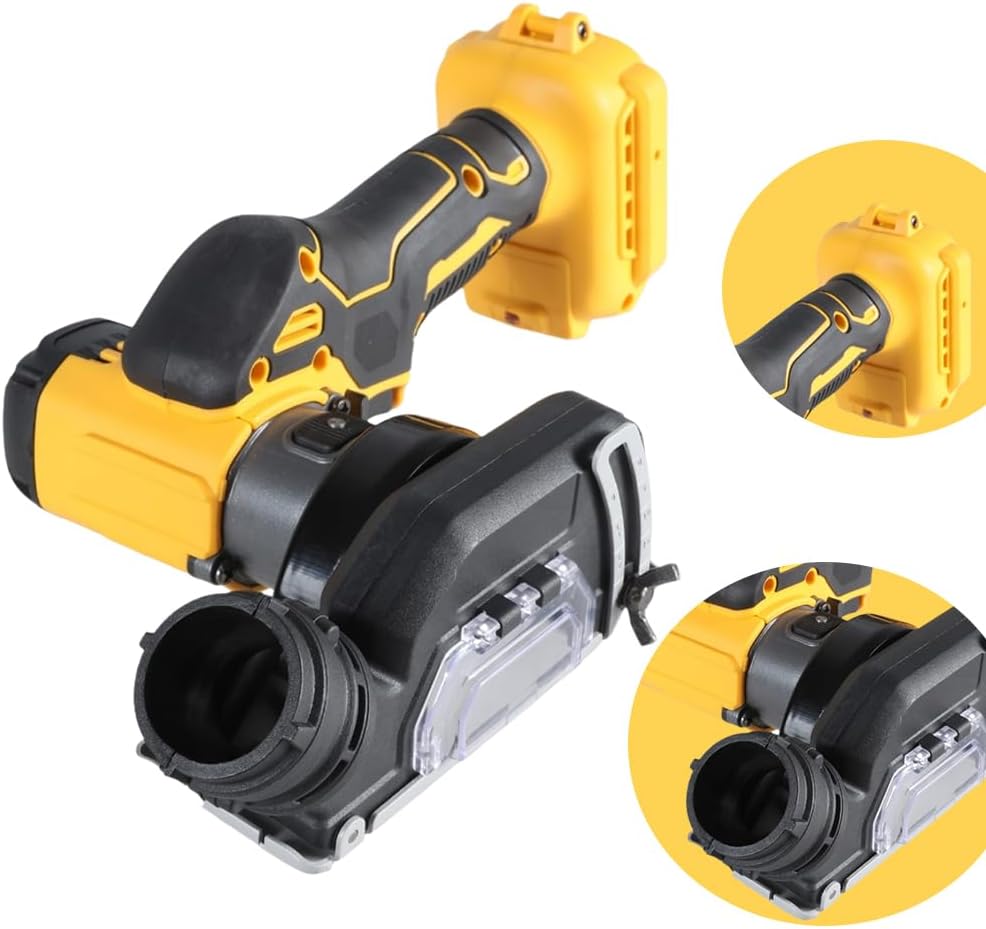 Small Cordless Angles Grinder 20V Angles Grinder Tool For Cutting Polishing And Sharpening 3inch Side Disc Grinder (Yellow)