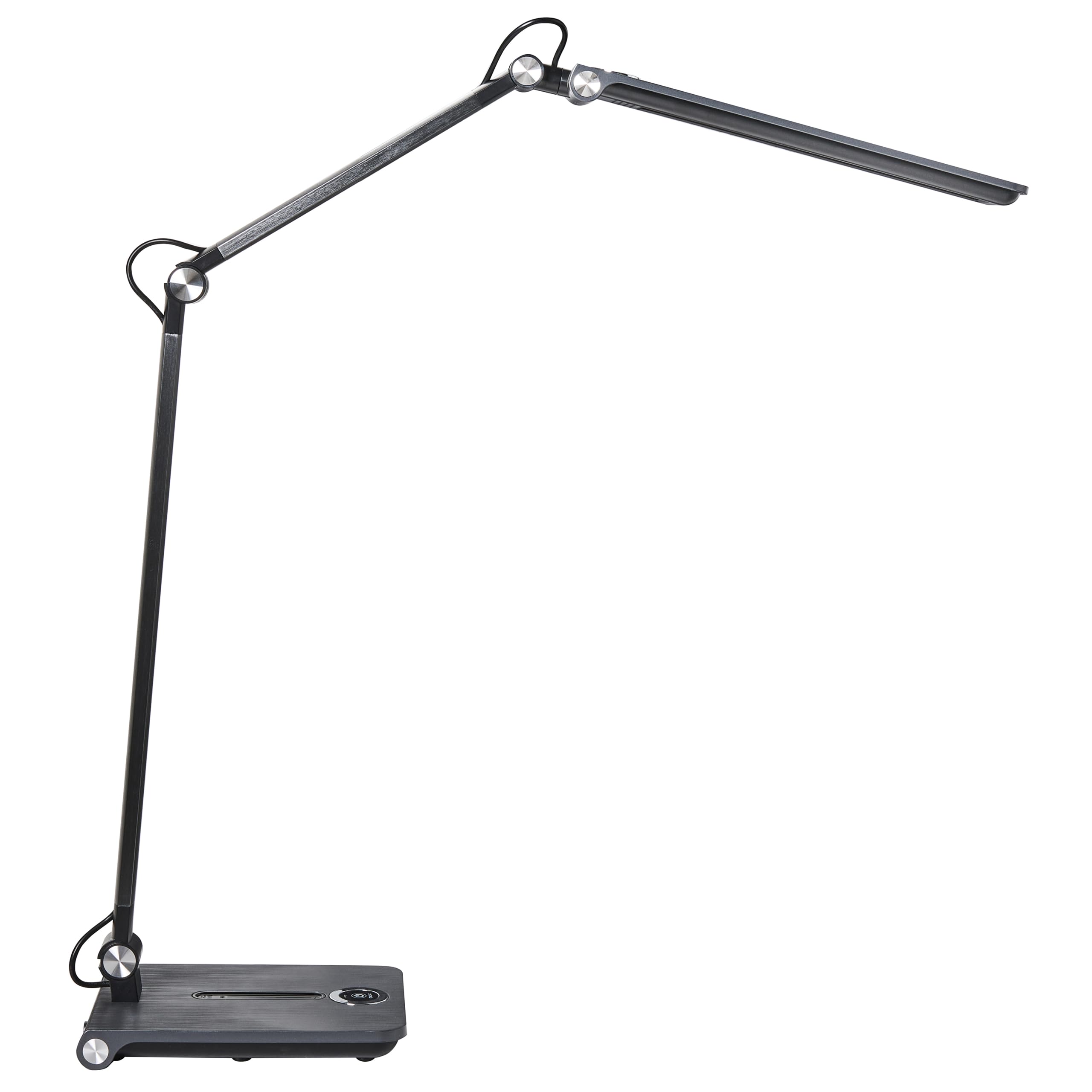 Beliani Schreibtischlampe LED grau verstellbar dimmbar modern für Homeoffice Aquila