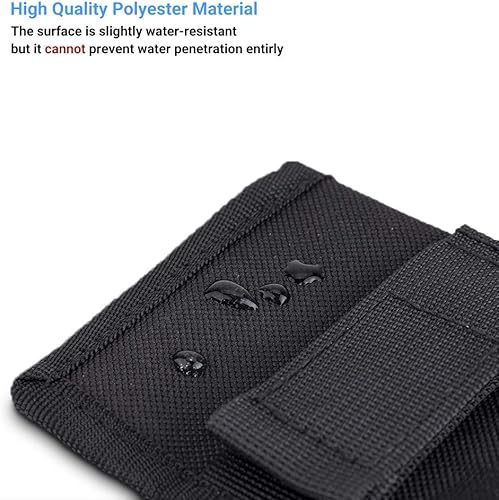 Miniatura 5 de (3 Pockets) DSLR Battery and Memory Card Holder Pouch,Camera Battery and SD CF XQD Card Storage Case for AA Battery and LP-E6 LP-E10 LP-E12 LP-E17