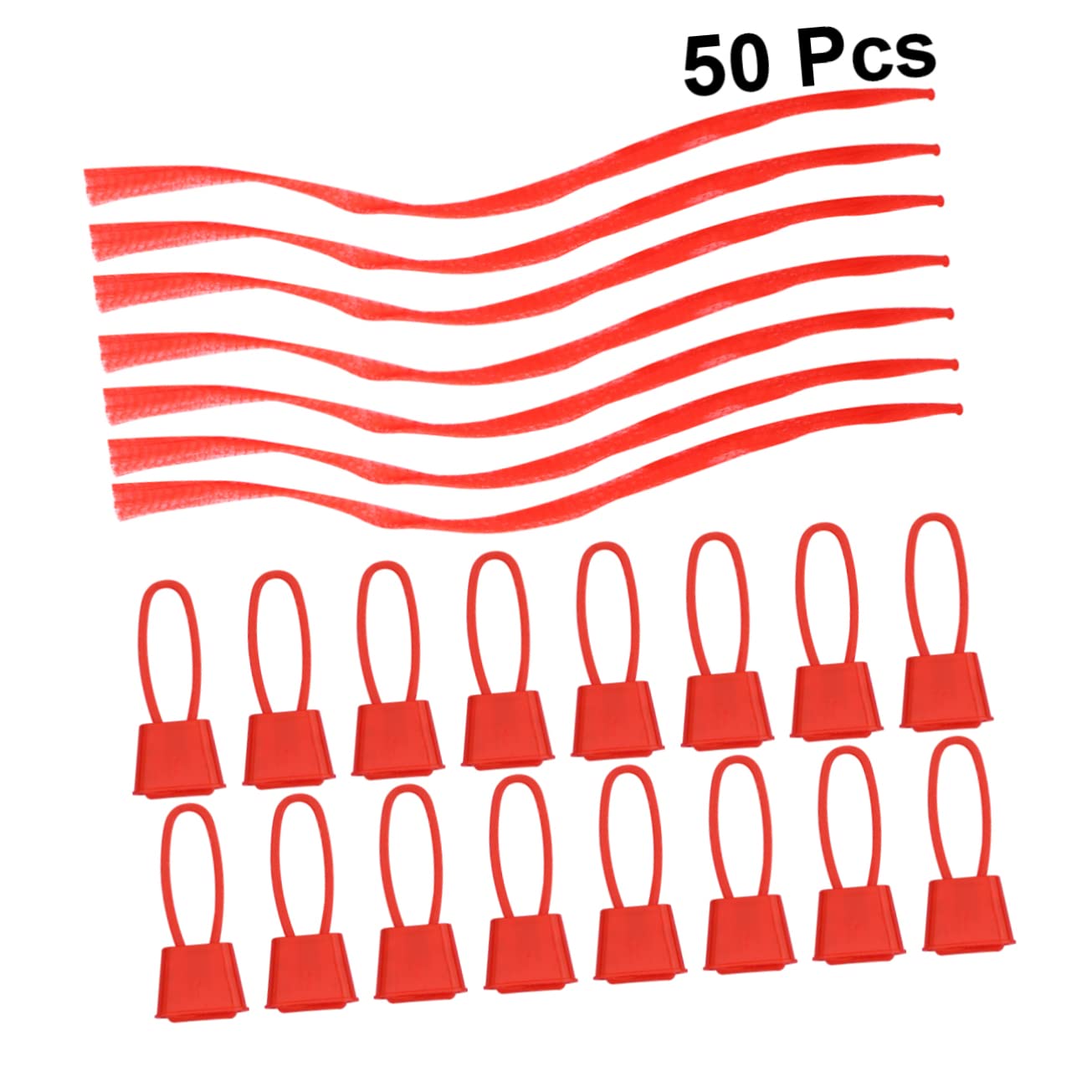 TOPBATHY 100 Piezas Bolsas de de Malla Bolsas Reutilizables para agrícolas Bolsa de supermercado Neta de plástico de Red Bolsa de Compras de Frutas Rojo