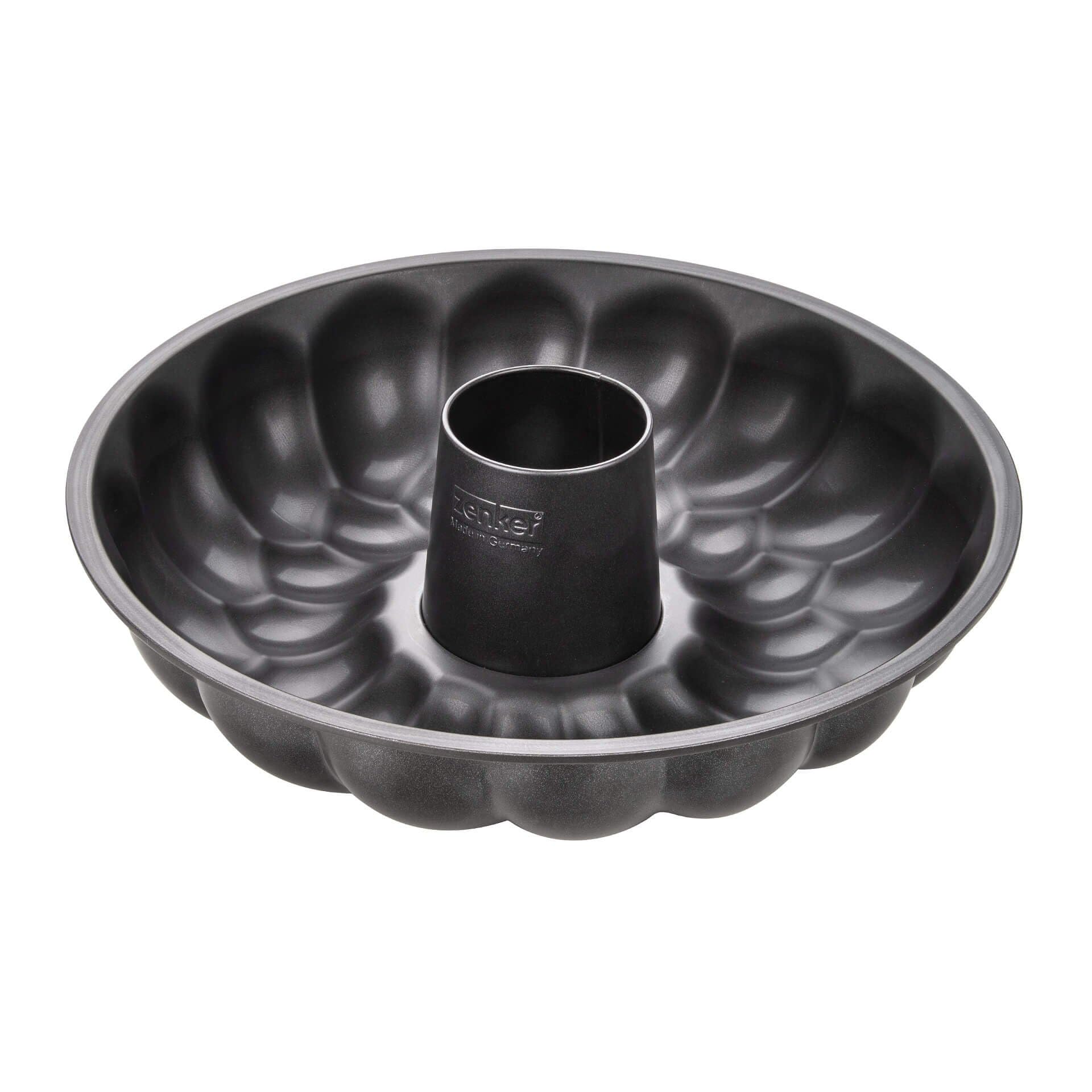 Zenker Stampo per ciambellone, stampo da forno per pane, torte, dolci, teglia in acciaio con rivestimento antiaderente, fino a 230°C, dimensioni 32 x 9 cm