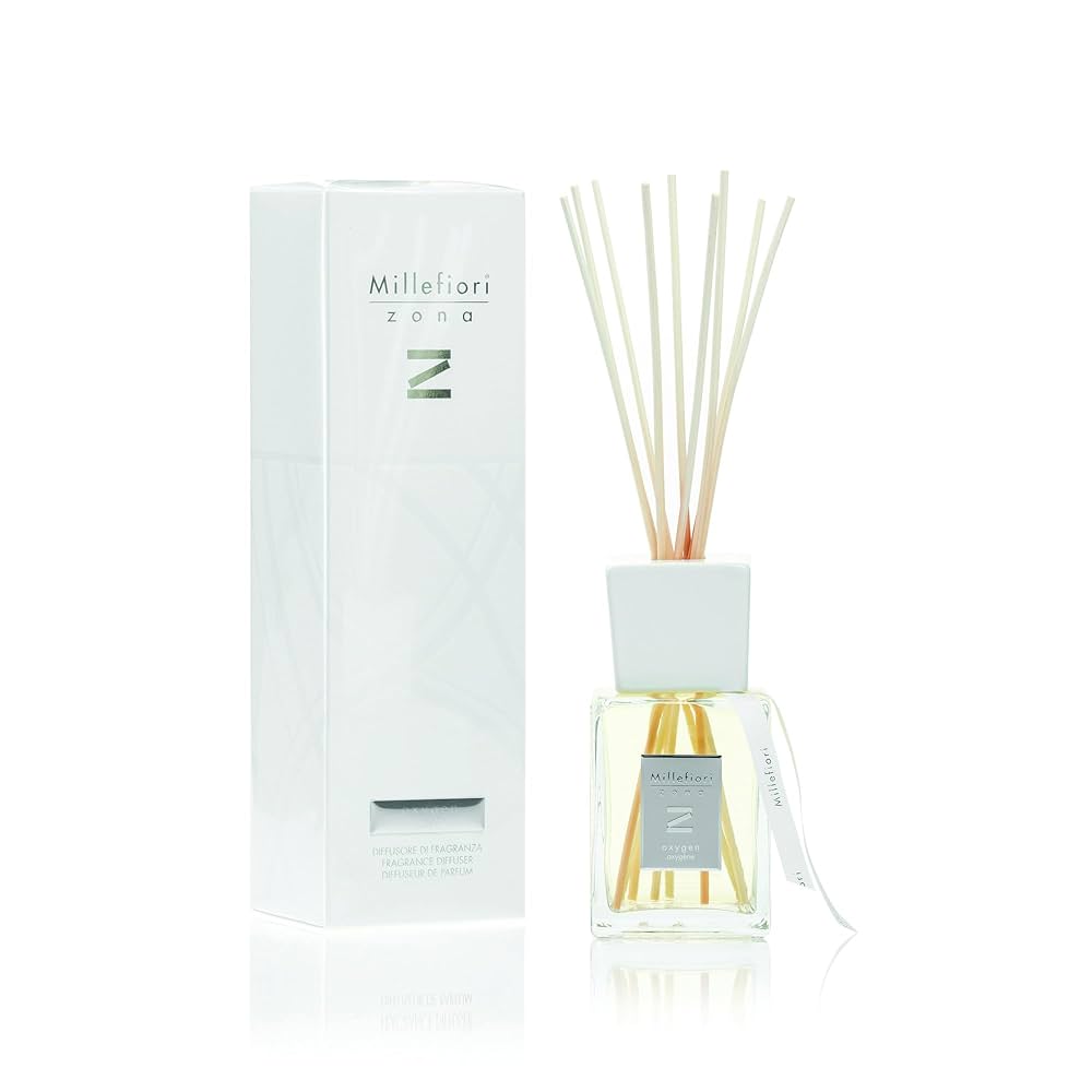 Millefiori Milano Oxygen Zona 500 ml Reed Diffuser, White