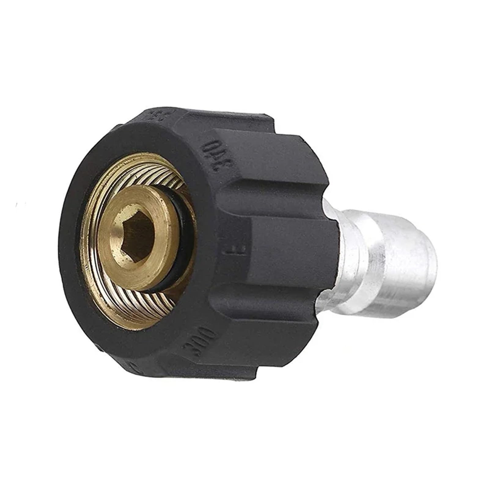 Adapter do myjki ciśnieniowej, Adapter do myjki ciśnieniowej M22 na szybkozłącze 3/8 cala, czarna miedź, 5000 PSI, opakowanie 3 szt(A2)
