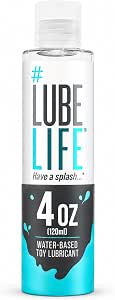 LUBELIFE Water-Based Toy-Safe Personal Lubricant, 4 fl oz