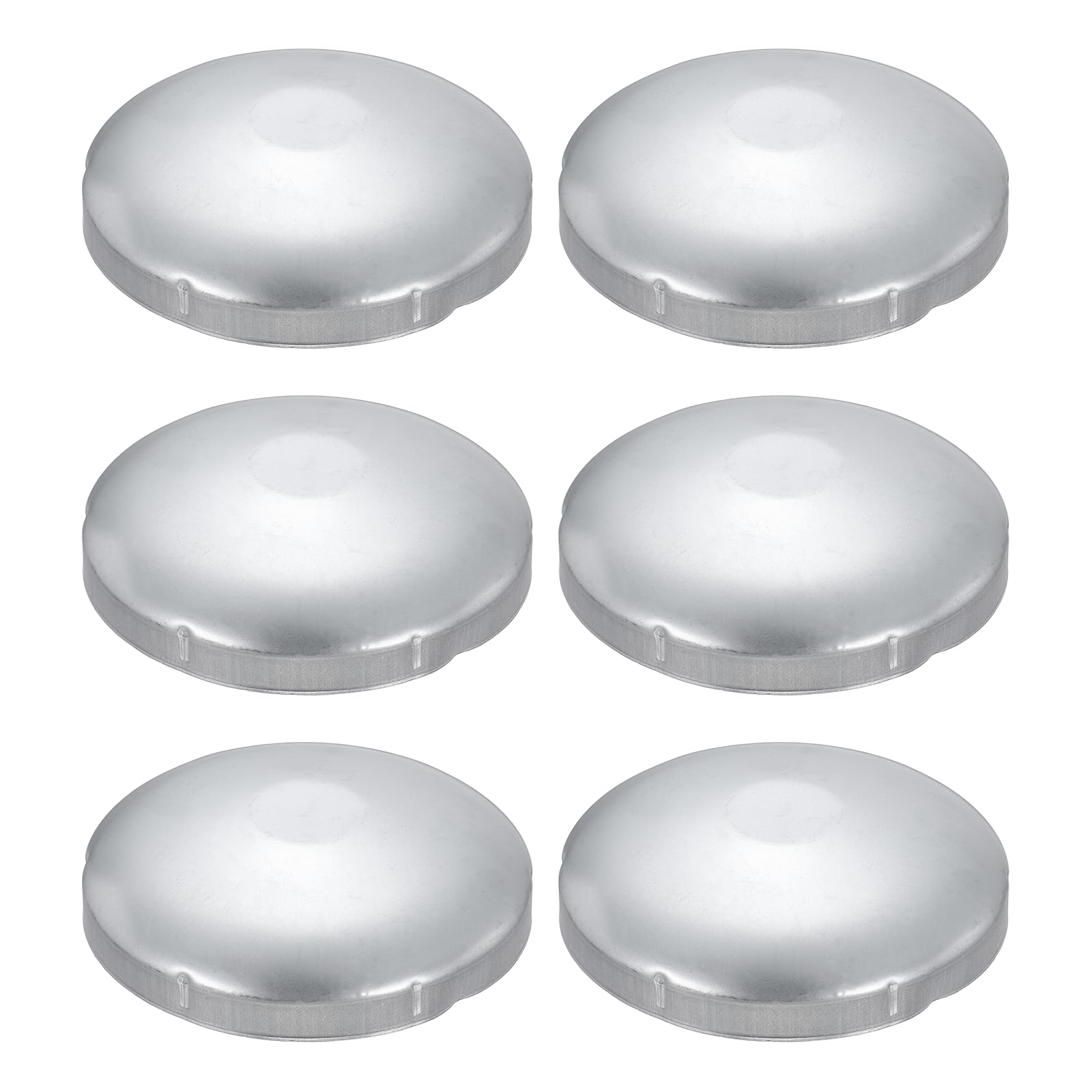 QUARKZMAN Cappello per Pali Recinzione a Maglia 6 Pezzi 167 mm Zincato | Tappo finale a cupola rotondo esterno, per tubo, per esterni, per parti di recinzione