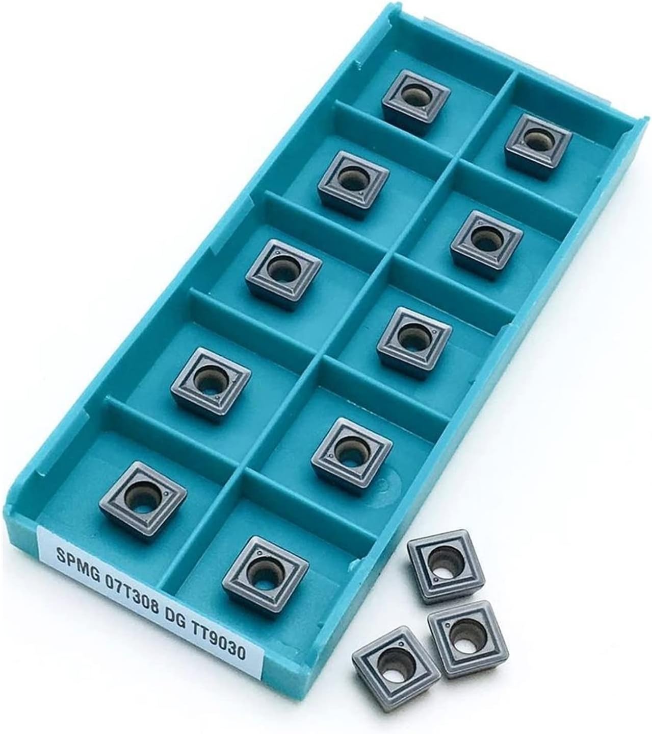 Surface Milling Cutter Turning Inserts SPMG07T308 DG TT8020 TT9030 Indexable Carbide Inserts For U-shaped Drilling Of Metal Lathe Parts. SPMG 07T308 (Angle : SPMG07T308 DG TT8020)