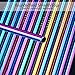 [30 PCS] Value Pack Metallic Reusable Stainless Steel Straws Combinations, Tomorotec Home Metal Straw Sets with Cleaning Brushes, 15 Straight 15 Bent For Tumblers Beverage Drinks Cocktail (Colorful)