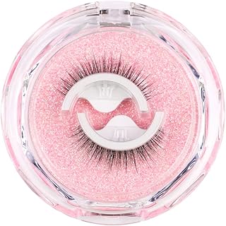 Reusable Self-Adhesive Eyelashes Natural Multiple, Fake Eyelashes Natural Look, Natural Fluffy Curling Long Eyelashes, No Magnet No Glue Eyelashes Waterproof (1 Pairs)