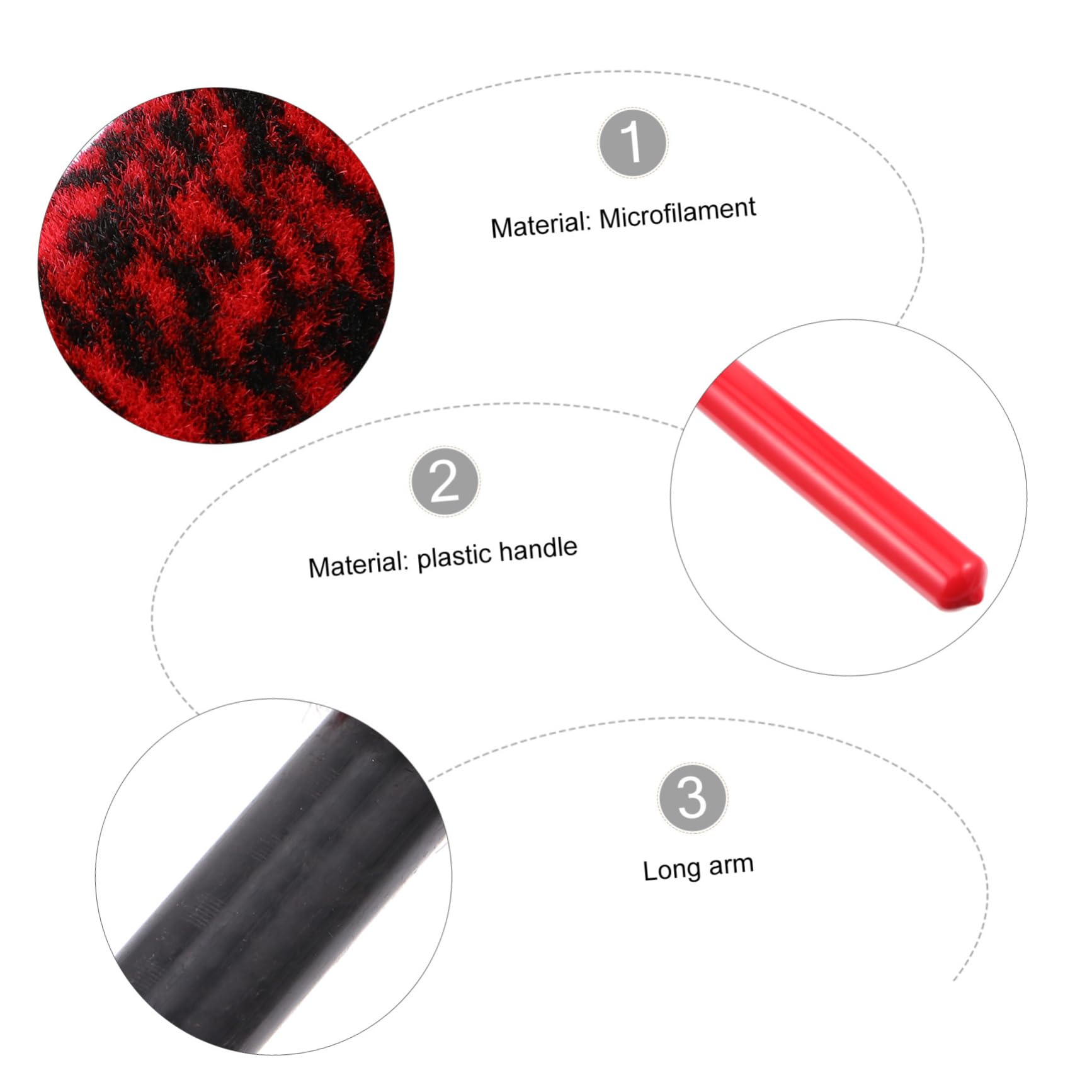 Alipis 3pezzi Spazzola per Lavaggio Pneumatici Auto Setole Morbide Pulizia Cerchi Ruote Accessori Cura Veicoli