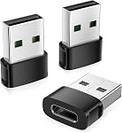 Basesailor for iPhone 17 16 Car Charger Adapter 3Pack,USB C Cable Converter | USBC Female to USB A Male Connector Type C Block for Apple 17e 16e 15,iWatch 11,Airpods 4/Pro 3,iPad Air Mini 7,Samsung S26