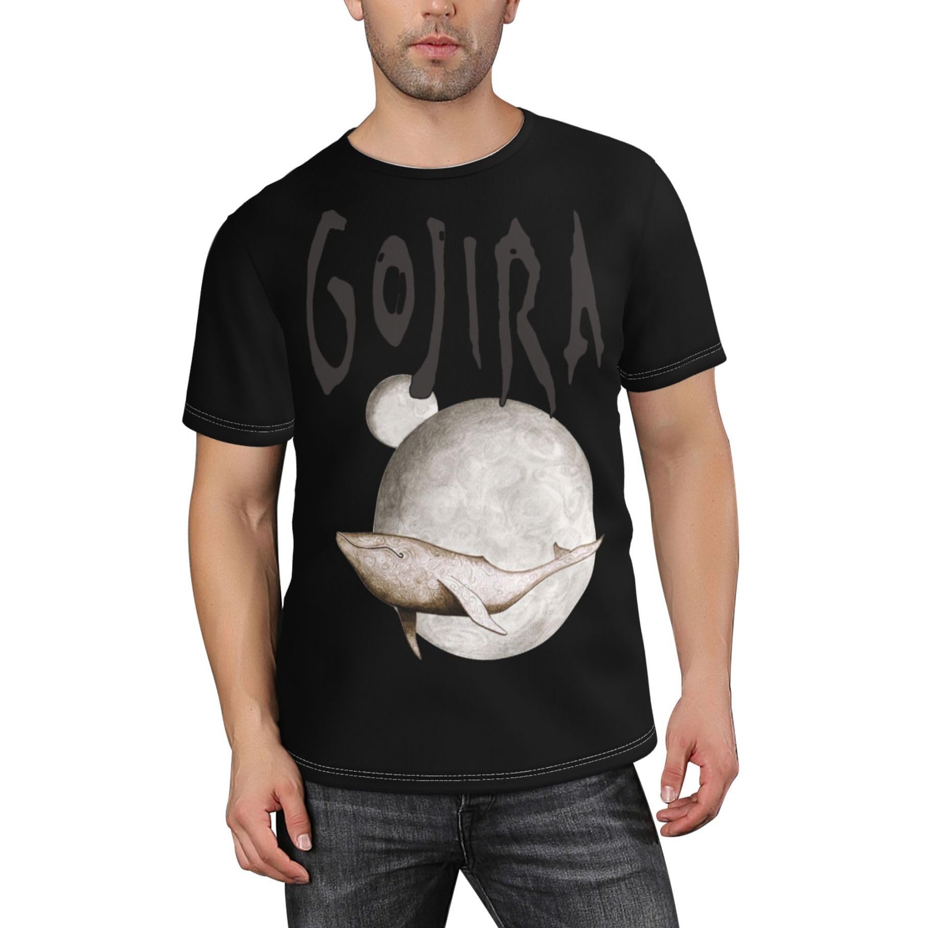 Tzvehafya Men's A-13 Music Joe Group Duplantier Go*Jiras T-Shirt Stylishprinted Short Sleeve Shirt Casual And Versatile Suitable For Multiple Scenarios Multicoloured Xl