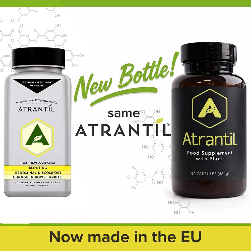 Atrantil Natural Digestive Aid for Bloating and Abdominal Discomfort, 90 Capsules