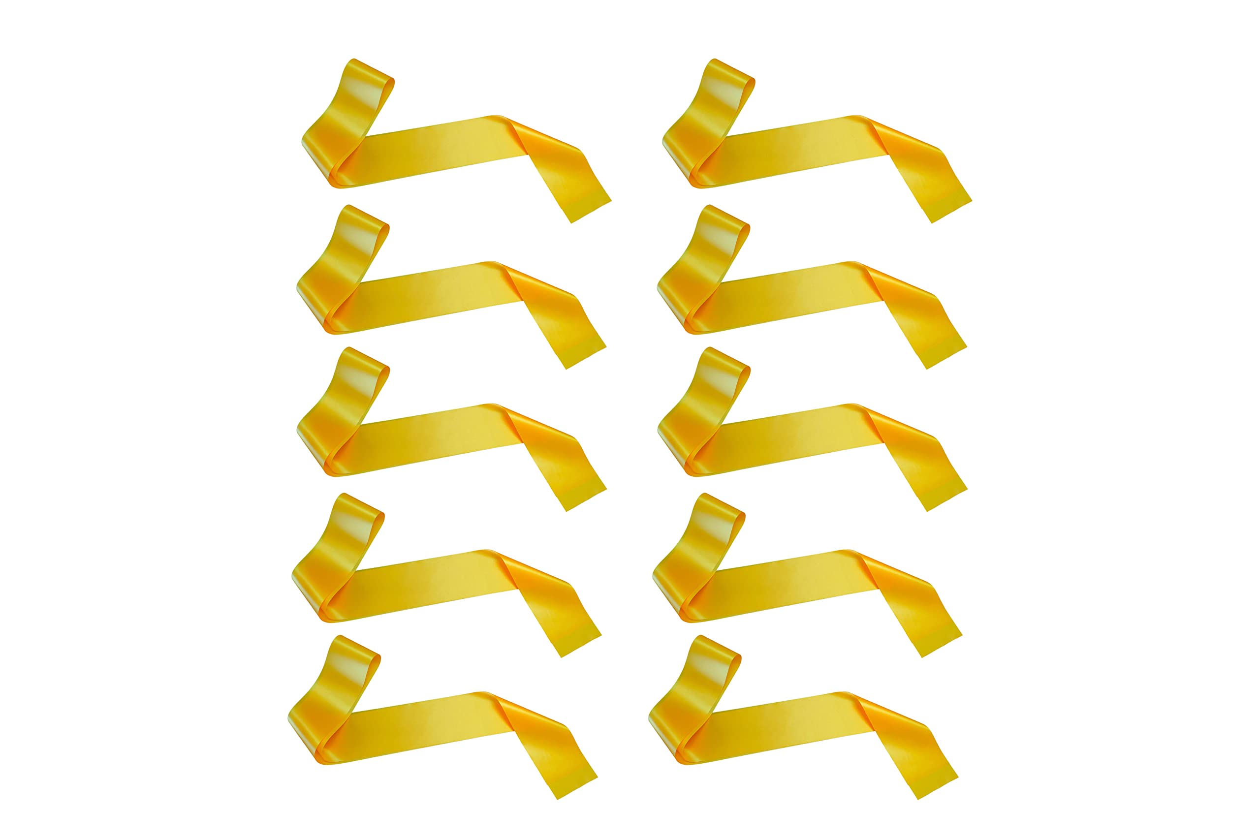 Plain Shiny Yellow sash Blank/Plain Shiny Yellow Satin Sash Party DIY Plain Sash Party Accessory for Wedding Party Decoration Stain Sash (Shiny Yellow Pack of 10)-image-29