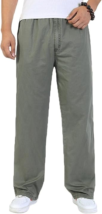 COUSIN CANAL - Pantalón Deportivo - Ancho - para Hombre Verde Militar XXL:  Amazon.es: Ropa