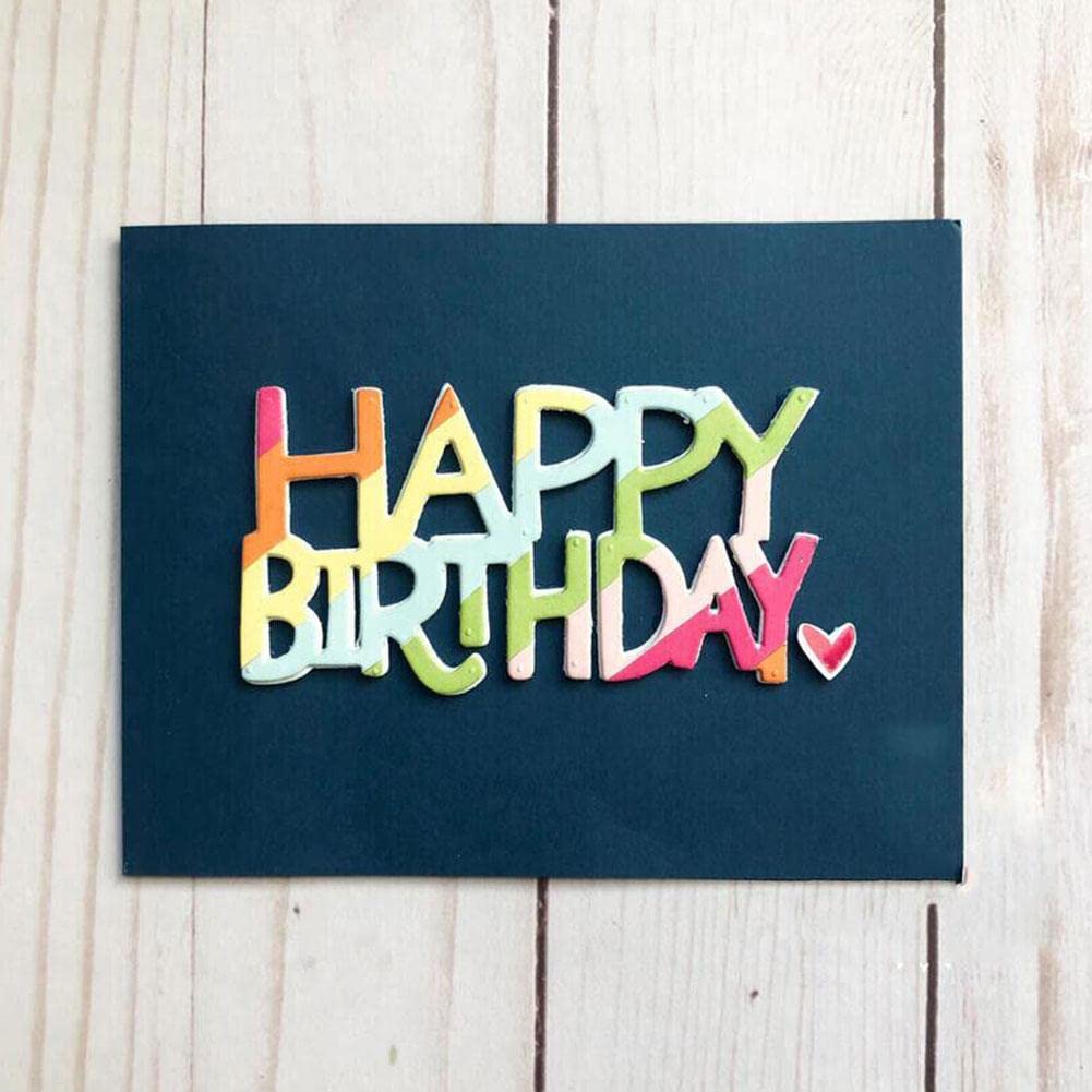 Amazon | お誕生日おめでとう ダイカットテンプレート Happy birthday