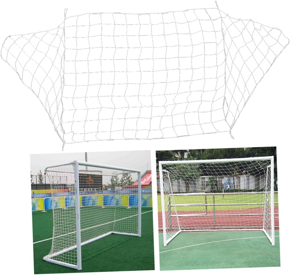 BESPORTBLE 2pcs Portable Soccer Goal Net Pe Football Net for Outdoor Sports Training Player for Backyard and Youth Practice