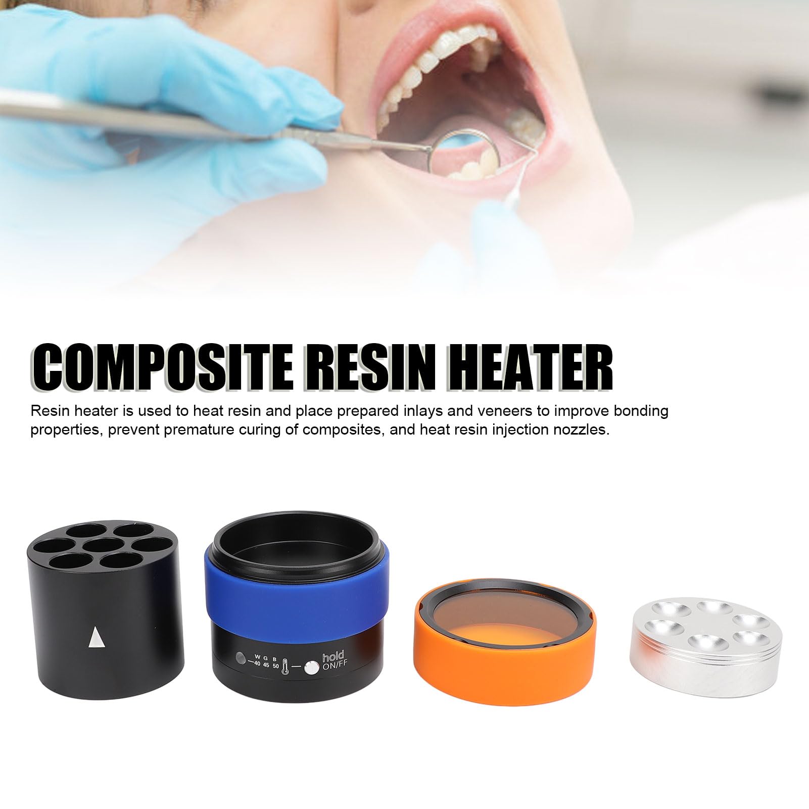 Chauffage en Matériau Composite, Réchauffeur Composite AR 40 à 50 ℃ Chauffage de Matériau Photopolymérisable Type Divisé de Réchauffeur de Résine Composite avec Bague
