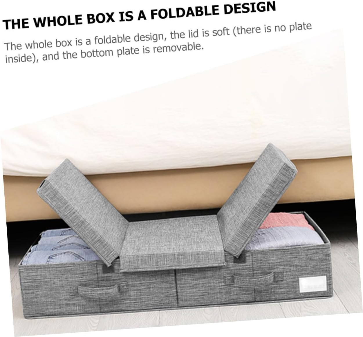 DECHOUS Multi-functional Storage Box under Cot Organizer Clothing Storage Bin Easy to Move