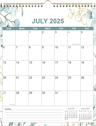 Miniatura 8 de Calendario 2024-2025  Calendario de pared 2024-2025 de enero de 2024 a junio de 2025, calendario de 18 meses con papel de primera calidad,