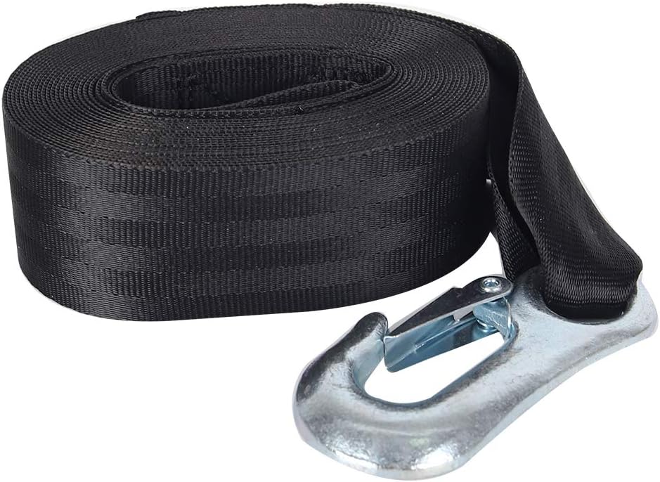 XSTRAP Boat Winch Strap with Hook - 2" x 20', 1 Pack Marine Winch Strap Replacement, Loop End for Boats, Trailer, Wave Runner, Heavy Duty Equipment : Sports & Outdoors