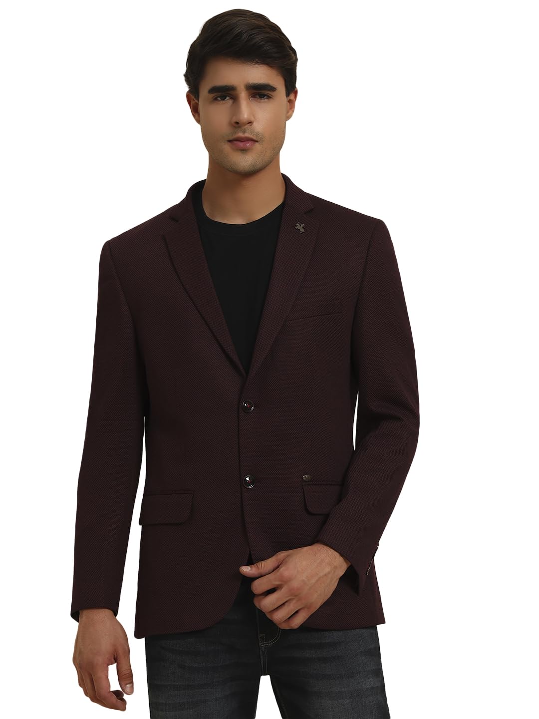 cantabil Men's Colour Self Design Winter Wear Slim Fit Blazer (P_MBZC00033)-picture-50
