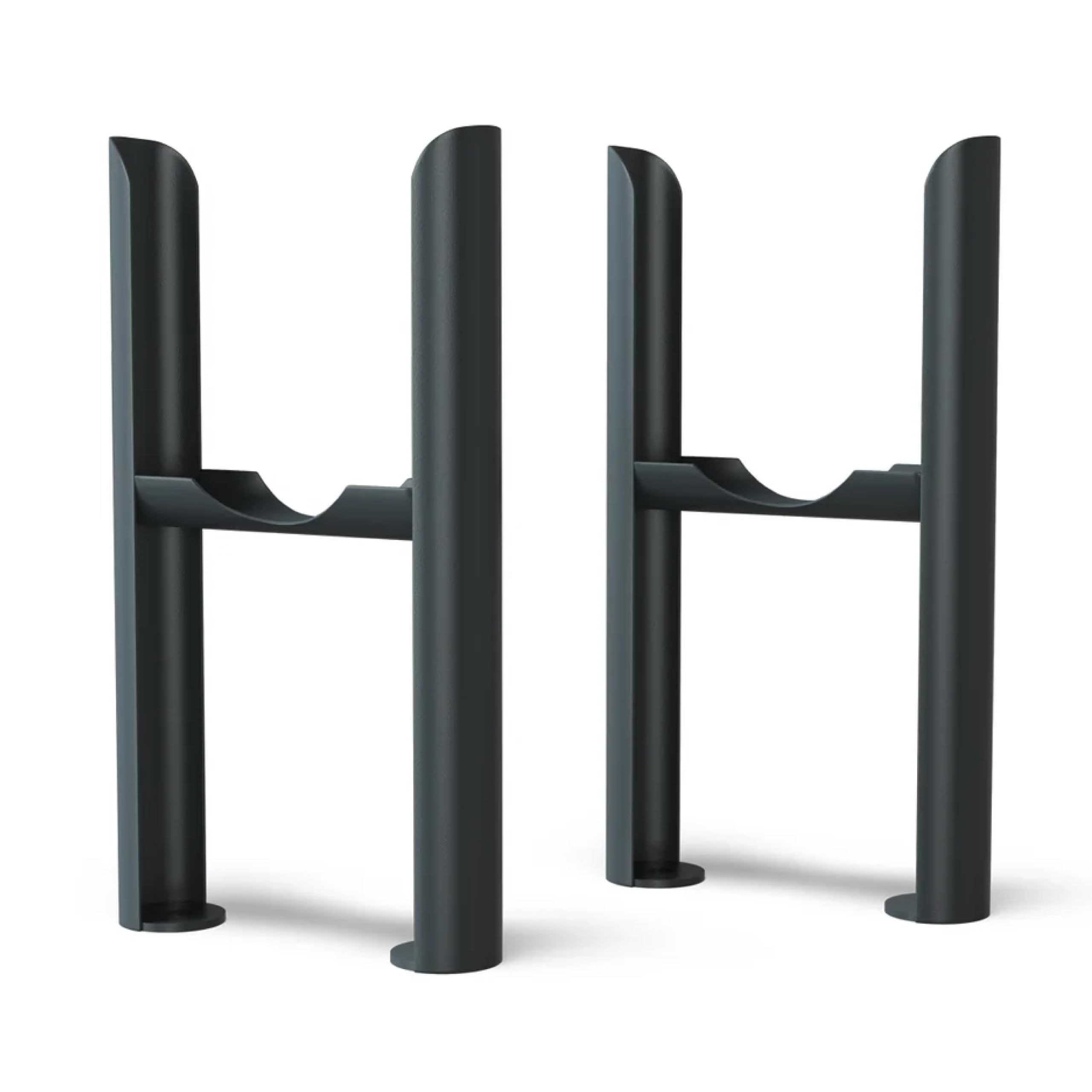 UK Radiators 3 Column Radiator Feet - Steel Freestanding Radiator Feet | Anthracite Finish - 3 Column Traditional Design - Sturdy Steel Support for Radiators, Enhance Stability and Style