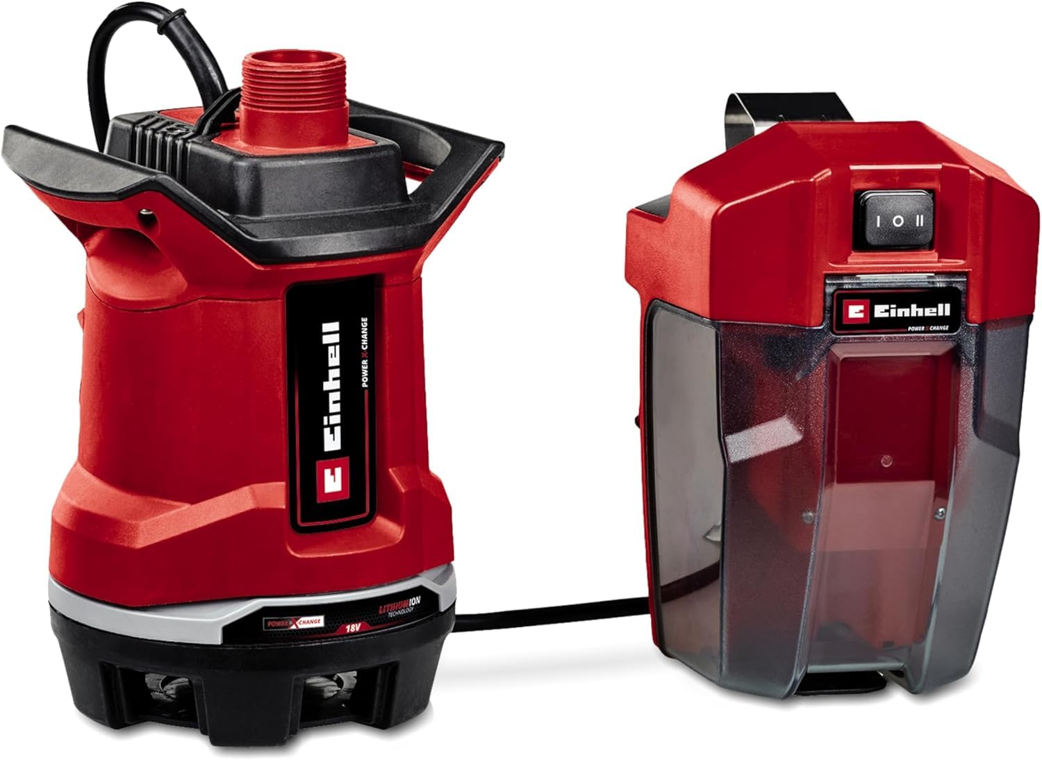 Einhell GE-DP 18/25 Li-Solo Power X-Change Bomba de aguas sucias 18 V 7500 l/h 5 m ECO BOOST