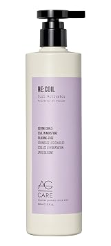 AG Care ReCoil Curl Activator Curl Cream Award-Winning Curl Creating Complex - Ultra-Nourishing Curly Hair Cream for Defined, Healthy Curls, 12 Fl Oz