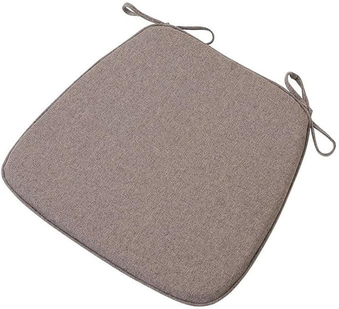 Chair Pads with Ties 18x17, Memory Foam Kitchen Chair Cushions with Ties 18 Inch