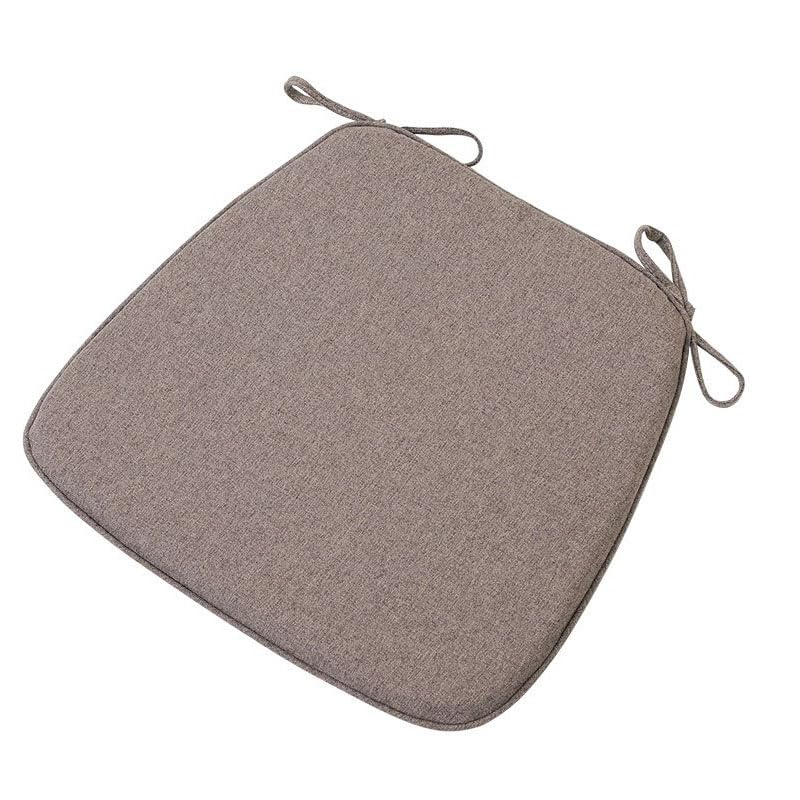 Chair Pads with Ties 18x17, Memory Foam Kitchen Chair Cushions with Ties 18 Inch, Non Slip Chair Pads for Dining Chairs Set Of 2 4 6, Seat Cushions Covers Washable and Removable with Zipper
