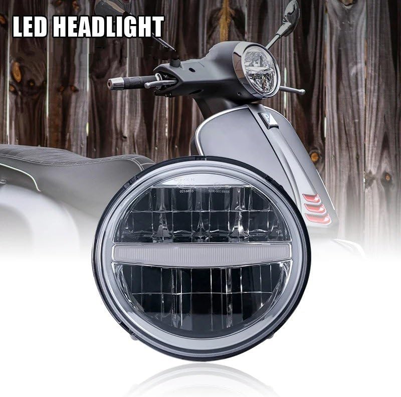 オートバイ用クロームヘッドライト LED ヘッドライト オートバイのフロントヘッドライト に適合する 忍者
