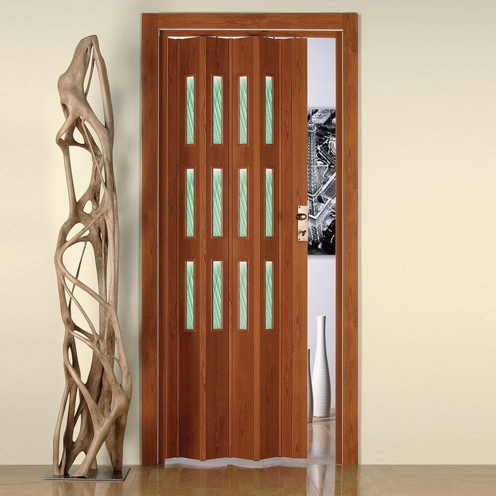 Porta Soffietto Luciana PVC Ciliegio 88,5x214cm