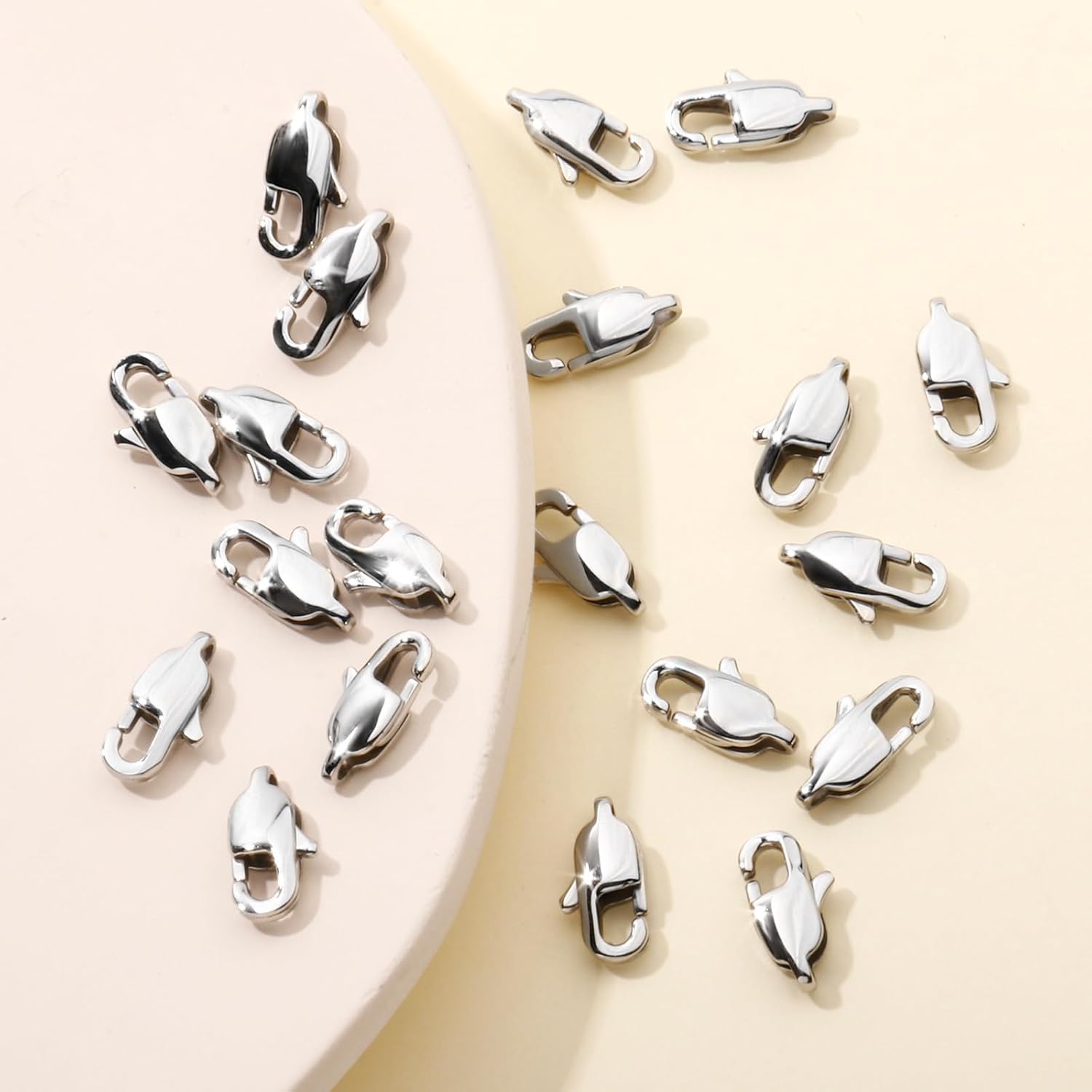 20PCS 13MM Lobster Clasps 316 Stainless Steel Lobster Claw Clasps Bulk for Necklace Bracelet Jewelry Making DIY Craft - Image 3