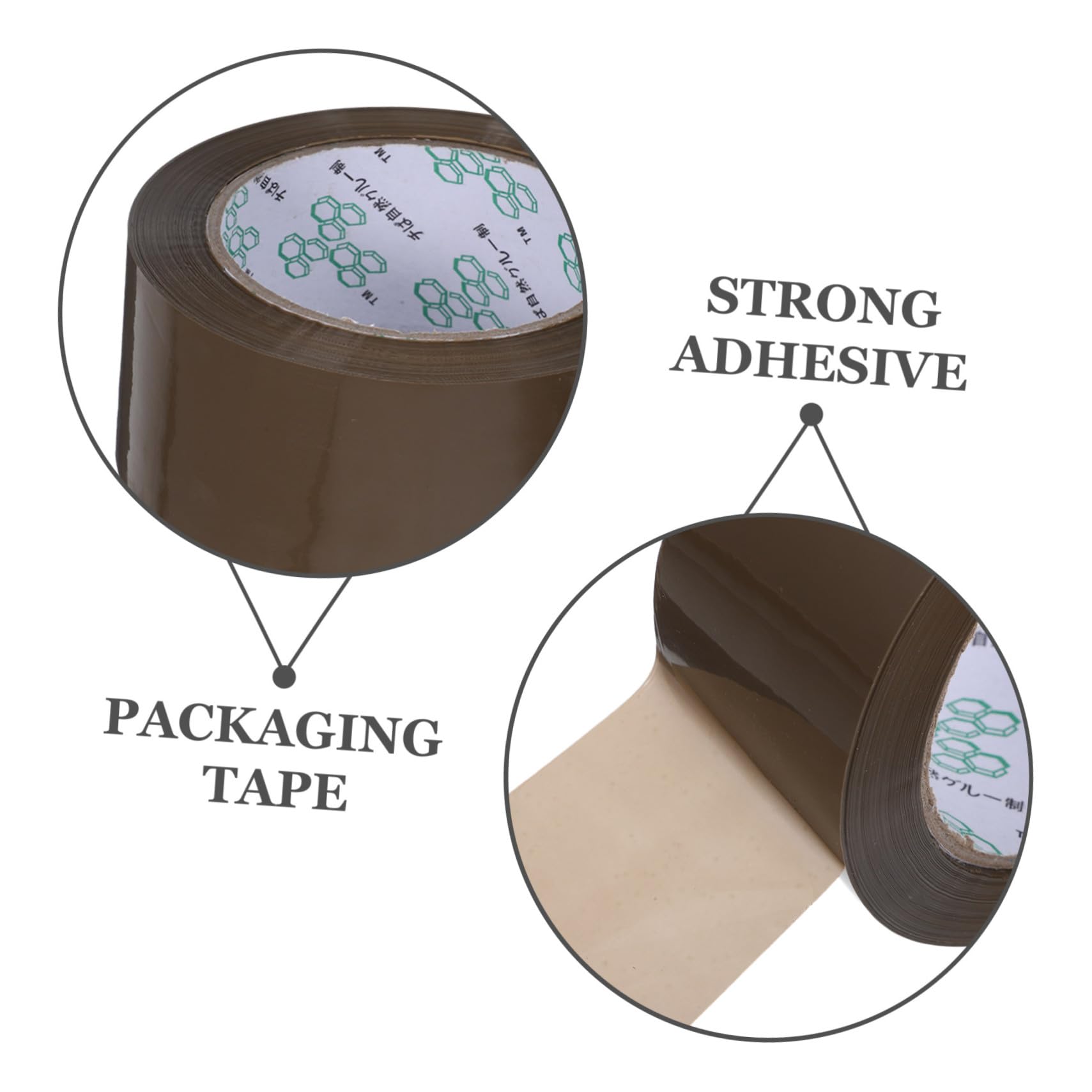 5 Rollen Packband Starkes Verpackungsklebeband Braun Robustes Dichtungsband für Umzug Versand Industrie Büro und Haushalt Vielseitig Einsetzbar und Reißfest