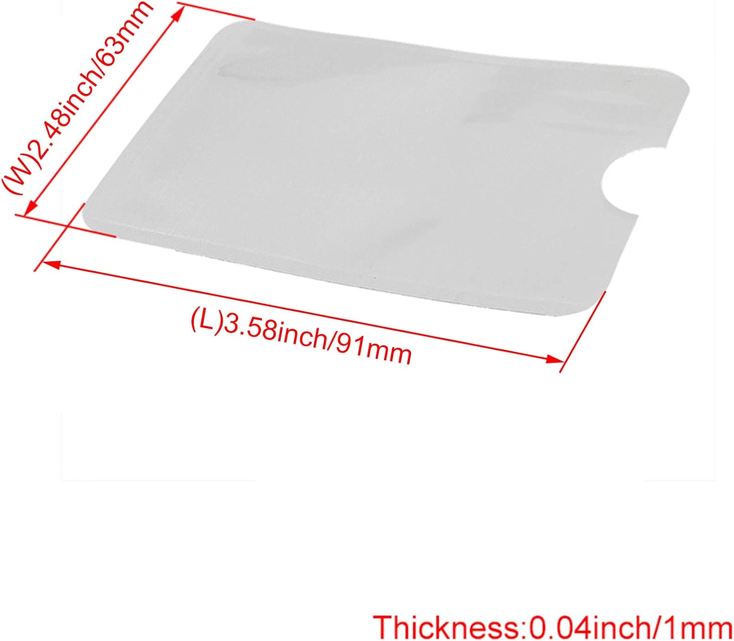 BQLZR Credit Card ID Anti Theft RFID Blocking Sleeve Shield WaterProof Protector Secure Holder Pack of 10
