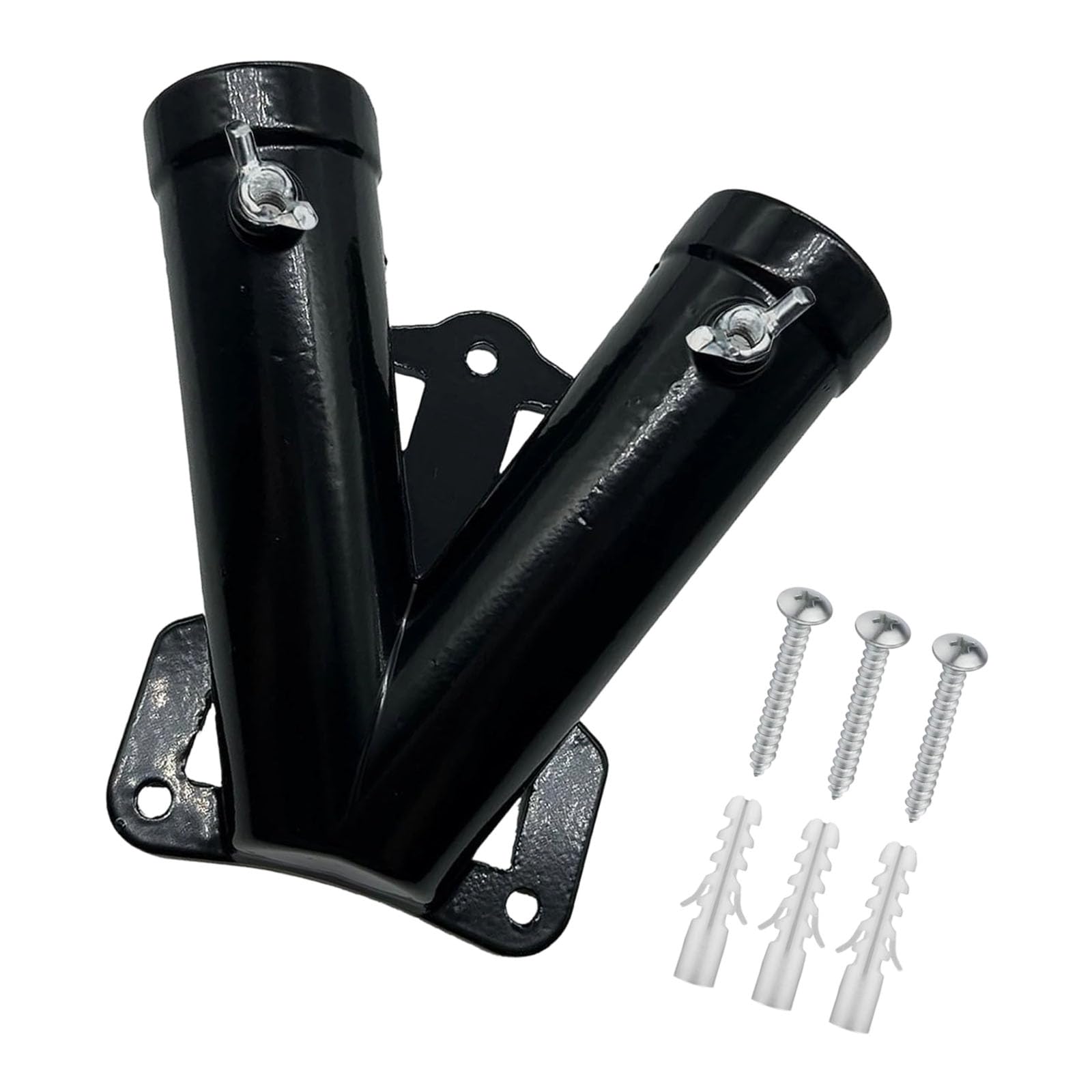 YROHGKPN Duty Flag Poles Base with Mounting Hardware Flagpole Bracket Suitable for Easy Wall or Ground Installation Flag Poles Holder