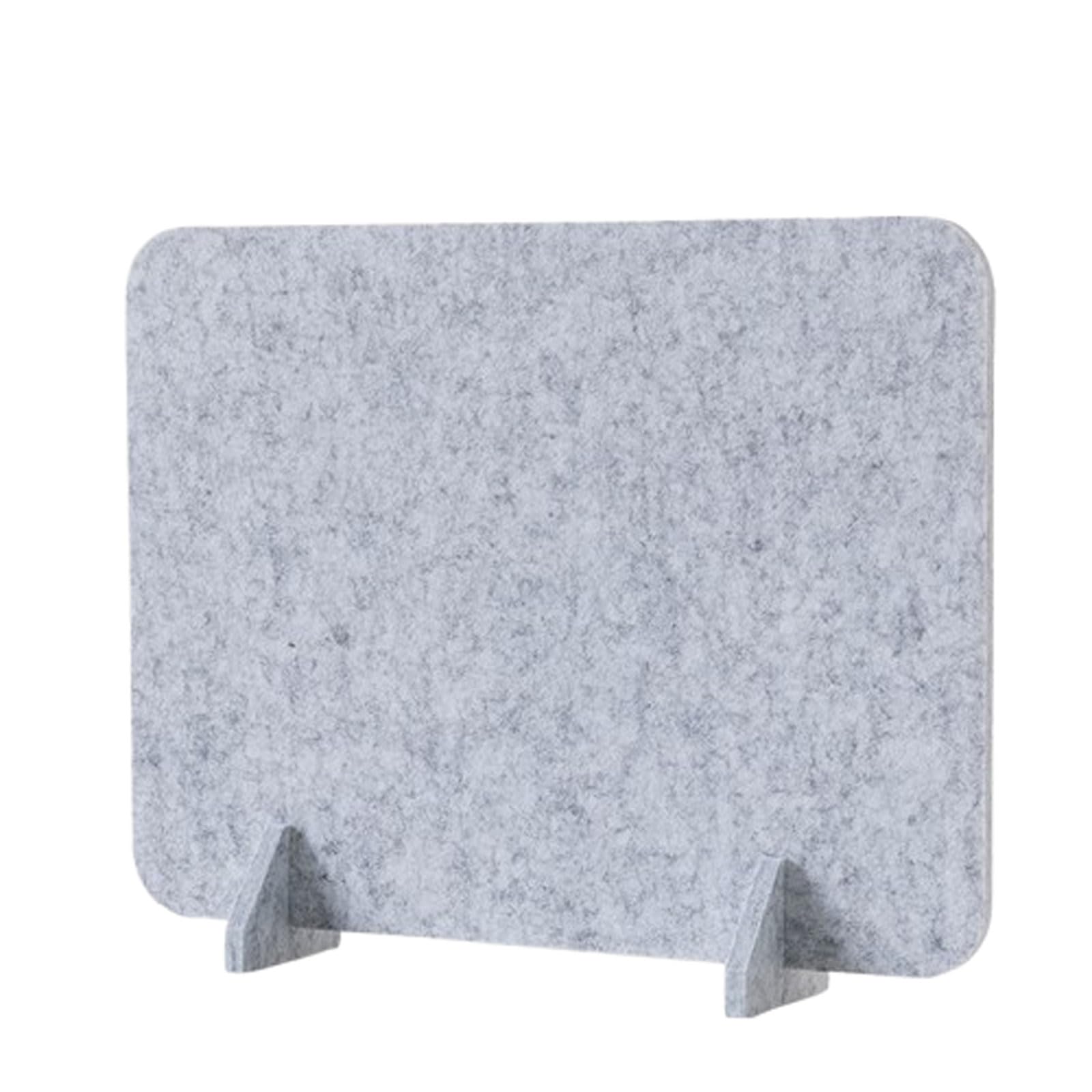 30x40cm,Acoustic Freestanding Desktop Partition,Felt Screen Reduce Noise And Visual Distractions For Classroom Office(Silver Gray)