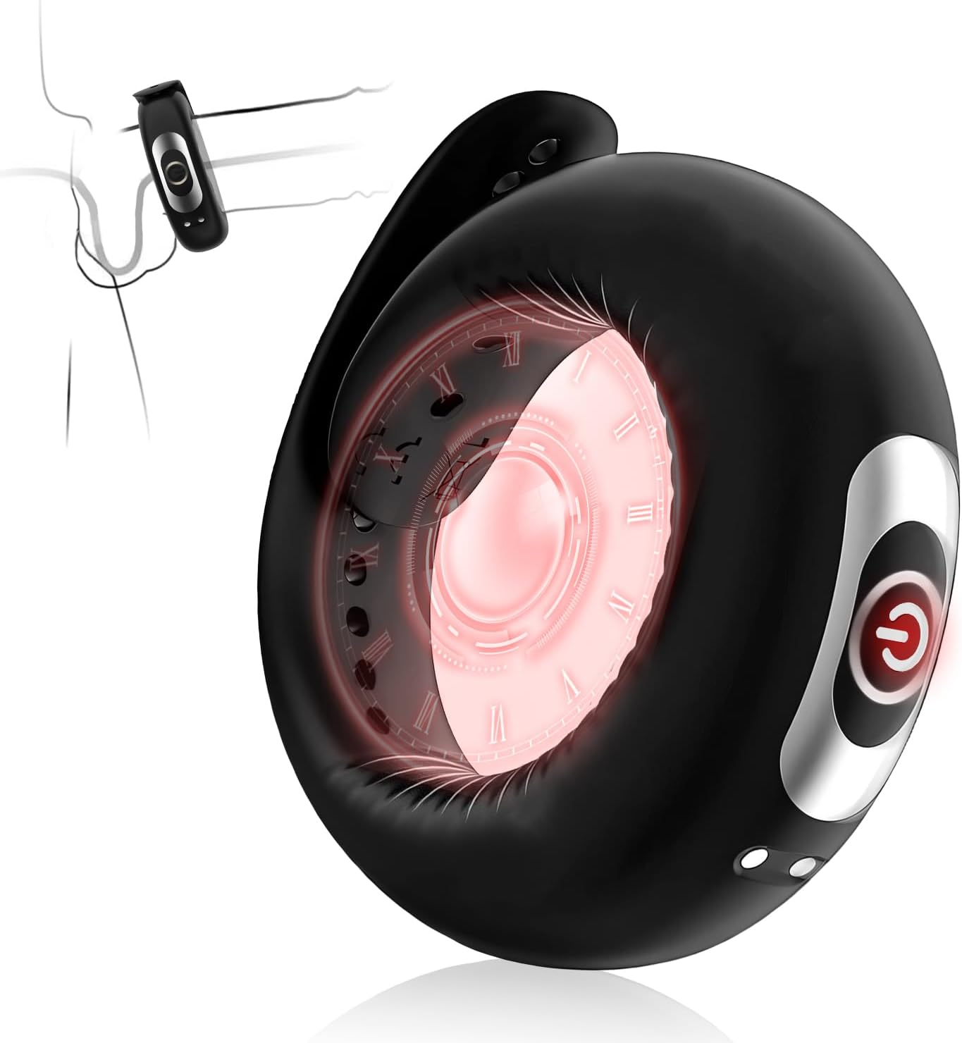 Penisen Extendors,Male Masterburbatar Silicone Men Se Silicone Sx for Couples Rings for Men Erection Longer Harder Stronger Cock Enlargement Male Hoodies ZXW0124 (black26)