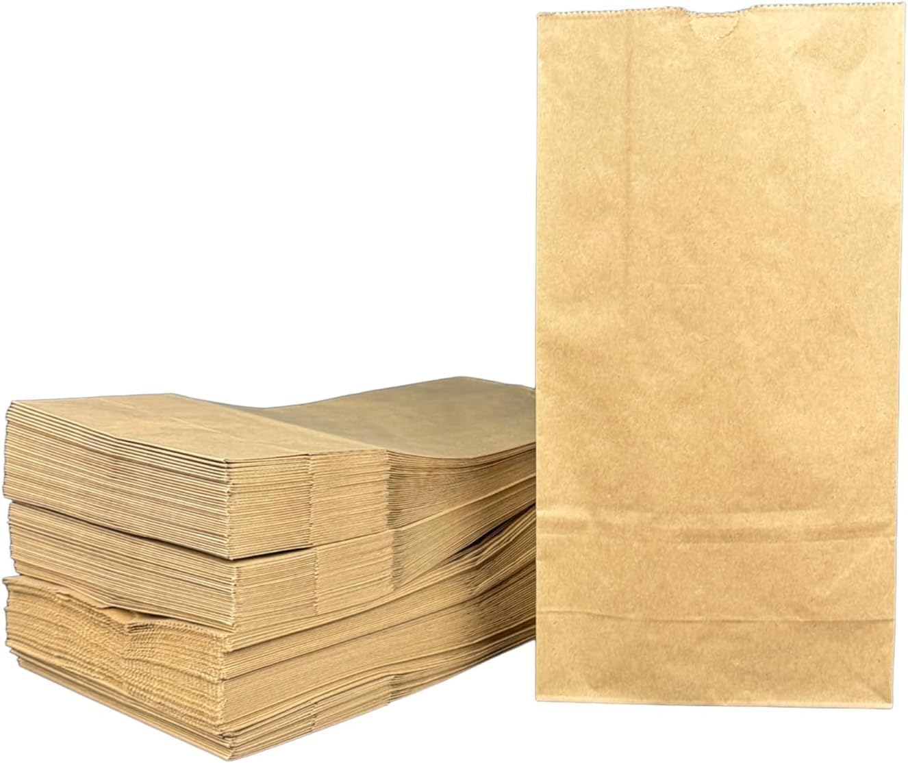 7STAR 10lb Brown Paper Bags – 500 Pack Heavy-Duty Paper Lunch Bags, Food-Safe Kraft Paper Sacks, Recyclable & Eco-Friendly Disposable Bags for Bakery, Snacks, Sandwiches, Takeout & Crafts | Heavy-Duty Kraft, Food-Safe & BPA-Free, 100% Recyclable, Strong Flat Bottom, Bulk 500 Pack Value
