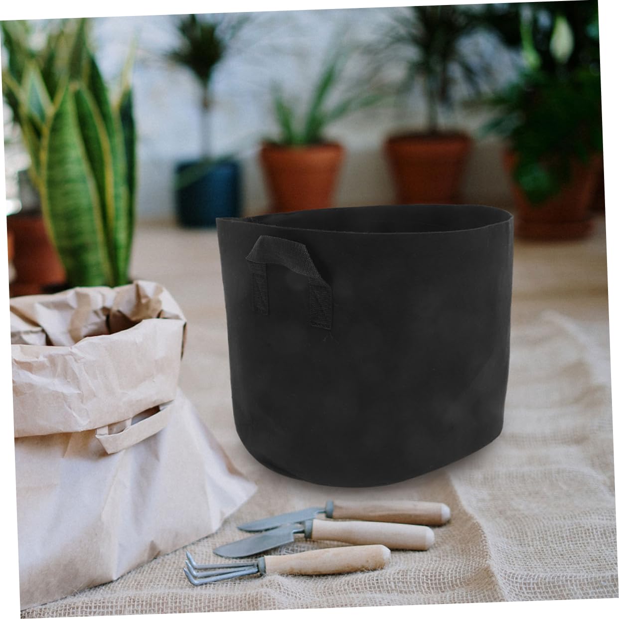 3 Piezas Bolsas de Cultivo para Plantas de Jardinería Unidades Macetas de Tela No Tejida para Plantación