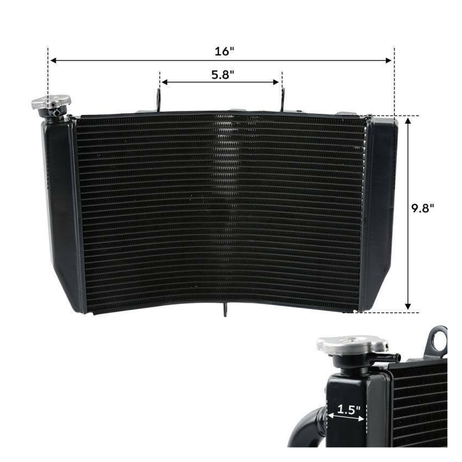 Pasuje Do CBR600 F4 1999-2000 F4I 2001-2004 Wymiana Chłodnicy Aluminiowej Motocykla Intercooler do turbiny samochodowy