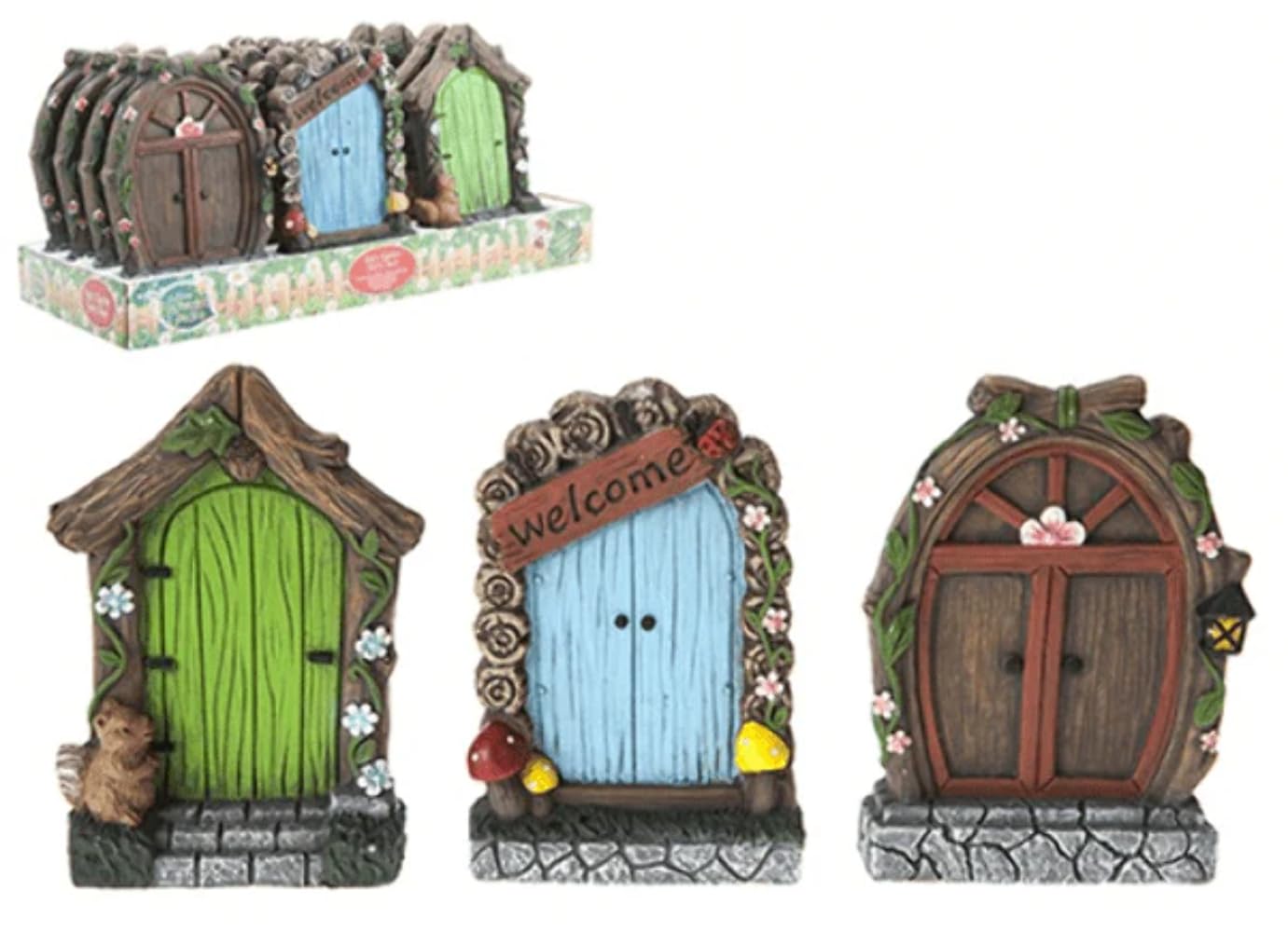 Arsuk Multicolor Pms International 1 X Fairy Garden 15Cm Secret Door Plaque Decoration, 1 Selected At Random!