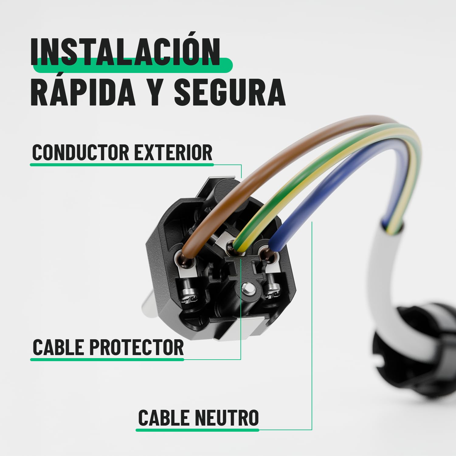 greate Set 6x enchufe macho + clavija hembra schuko impermeable IP54 | Con protección antitorsión y contra tracción - Enchufes hembra 230V, 2 polos, 16A & 3,7kW