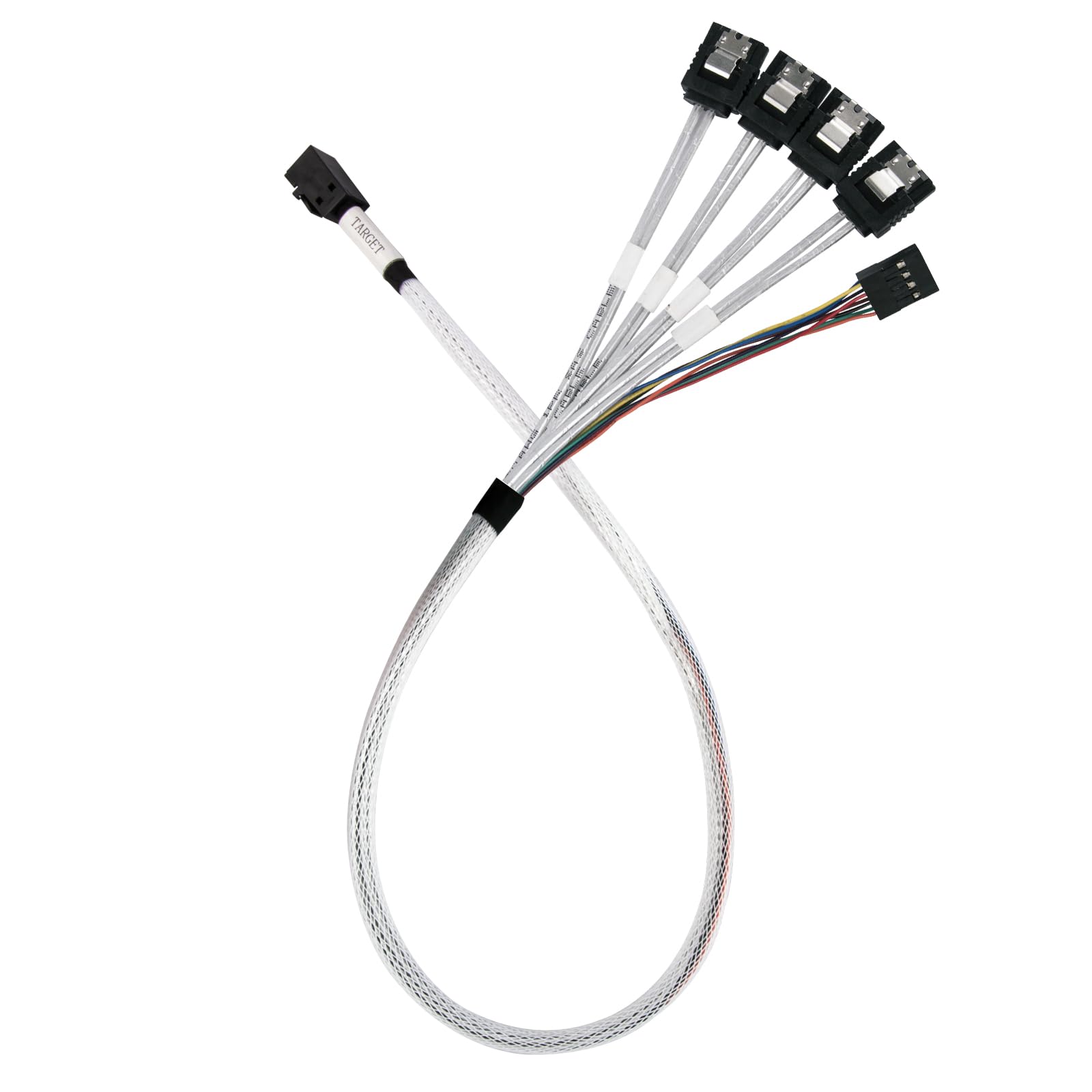 SilverStone Technology CPS05-RE: cavo mini-SAS-SFF-8643-36 pin a SATA 7 pin, SST-CPS05-RE