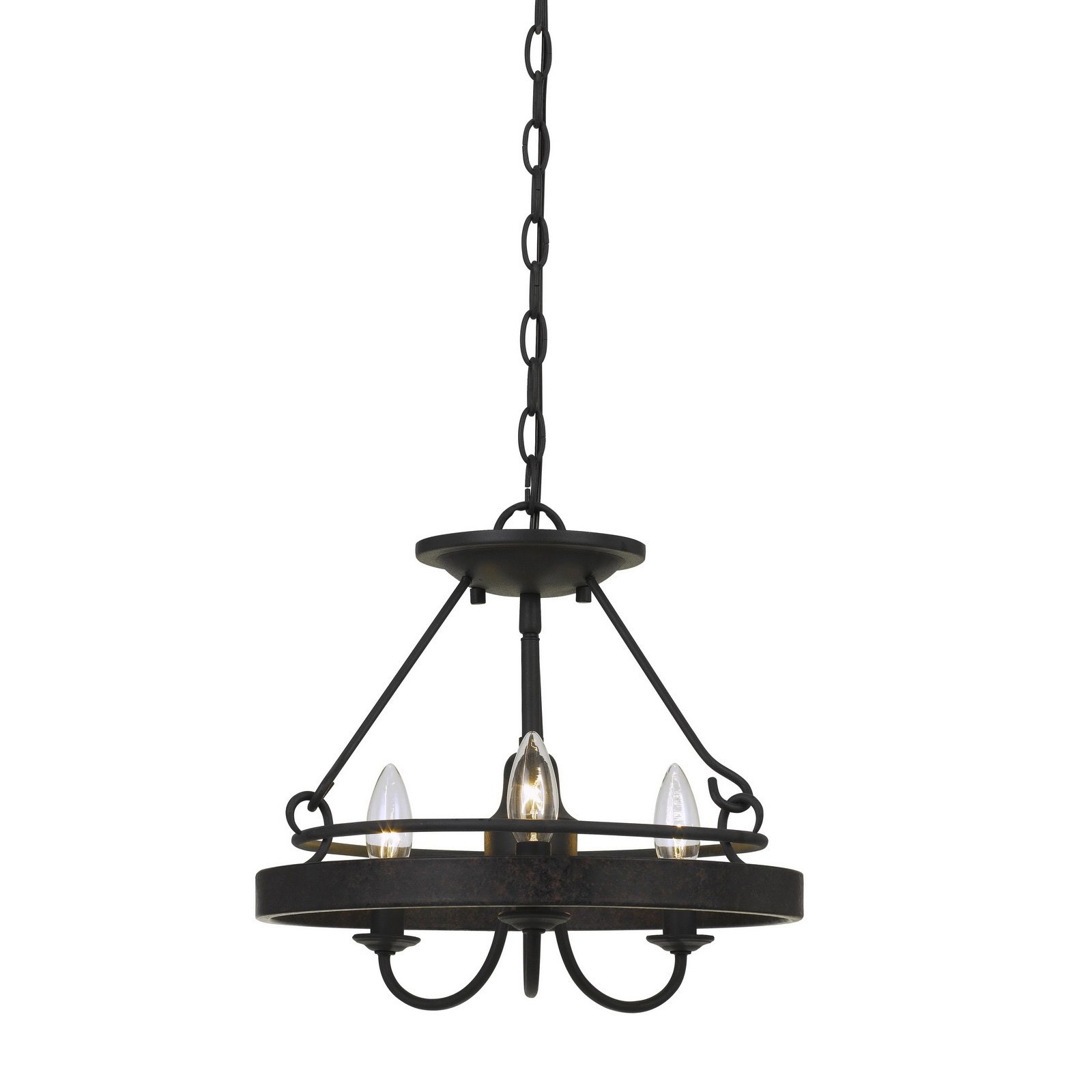 60W X 3 Helena Metal 2 in 1 Pendant/Semi Flush Mount Fixture