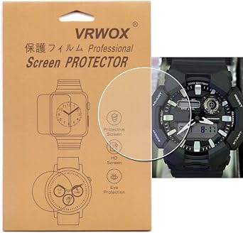 [3-Pcs] TPU Screen Protector For GA-010-1A GA010-2A GA010-5A Watch,Full Coverage HD TPU Clear Anti-Bubble and Anti-Scratch