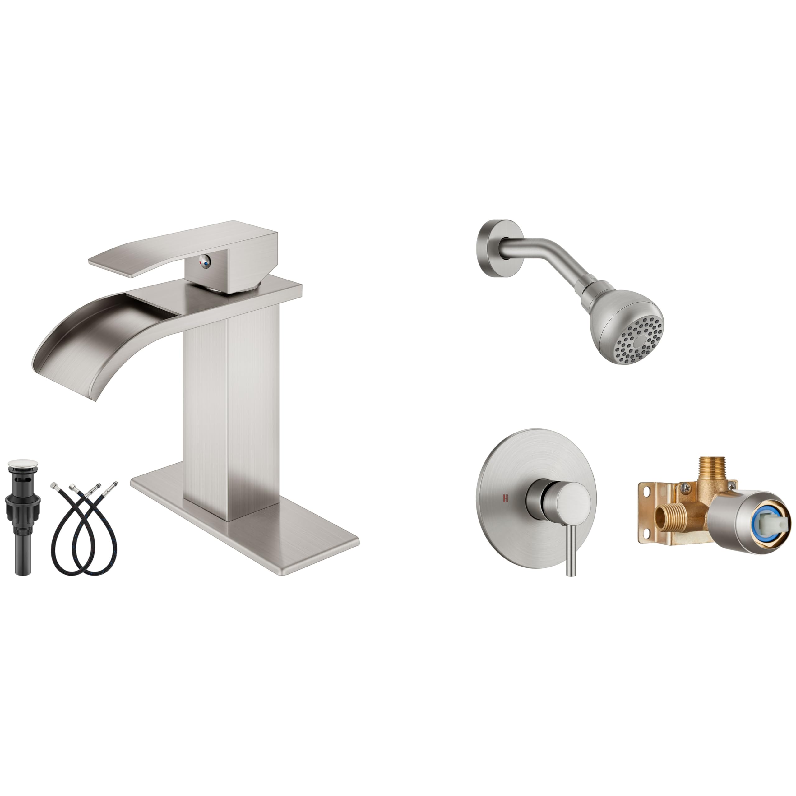 Hcfyauis Waterfall Bathroom Faucets Shower Faucet