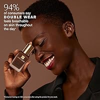 Vista 4 de Estée Lauder Maquillaje de base de maquillaje doble que se mantiene en su lugar, base mate de larga duración, 1 onza líquida