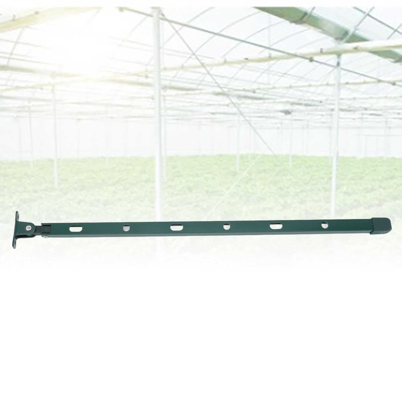 Serre en aluminium - Pour fenêtre - Manuel d'utilisation (français non garanti) - Ouvre-câbles de toit de serre - Kit de barres de 38,9 cm avec 6 vis pour une installation rapide - Vert